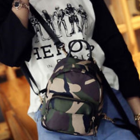 unbranded Handbags - NEW Mini Camo Crossbody Backpack
